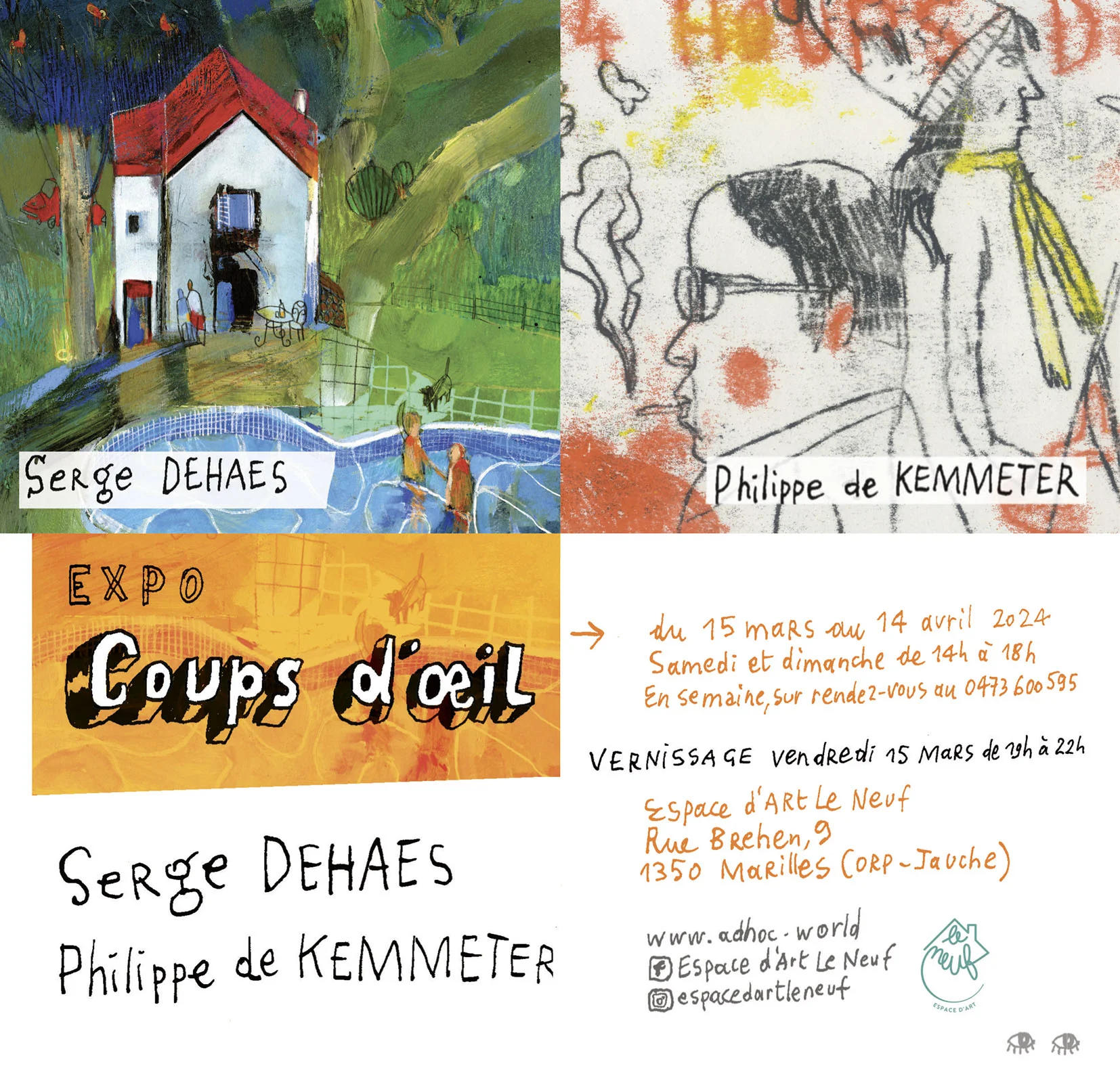 Serge Dehaes - Vernissage - Expo Philippe de Kemmeter & Serge Dehaes