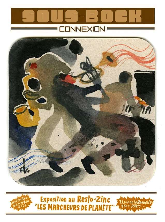 Serge Dehaes - Expo - Expo collective « Sous-bocks »