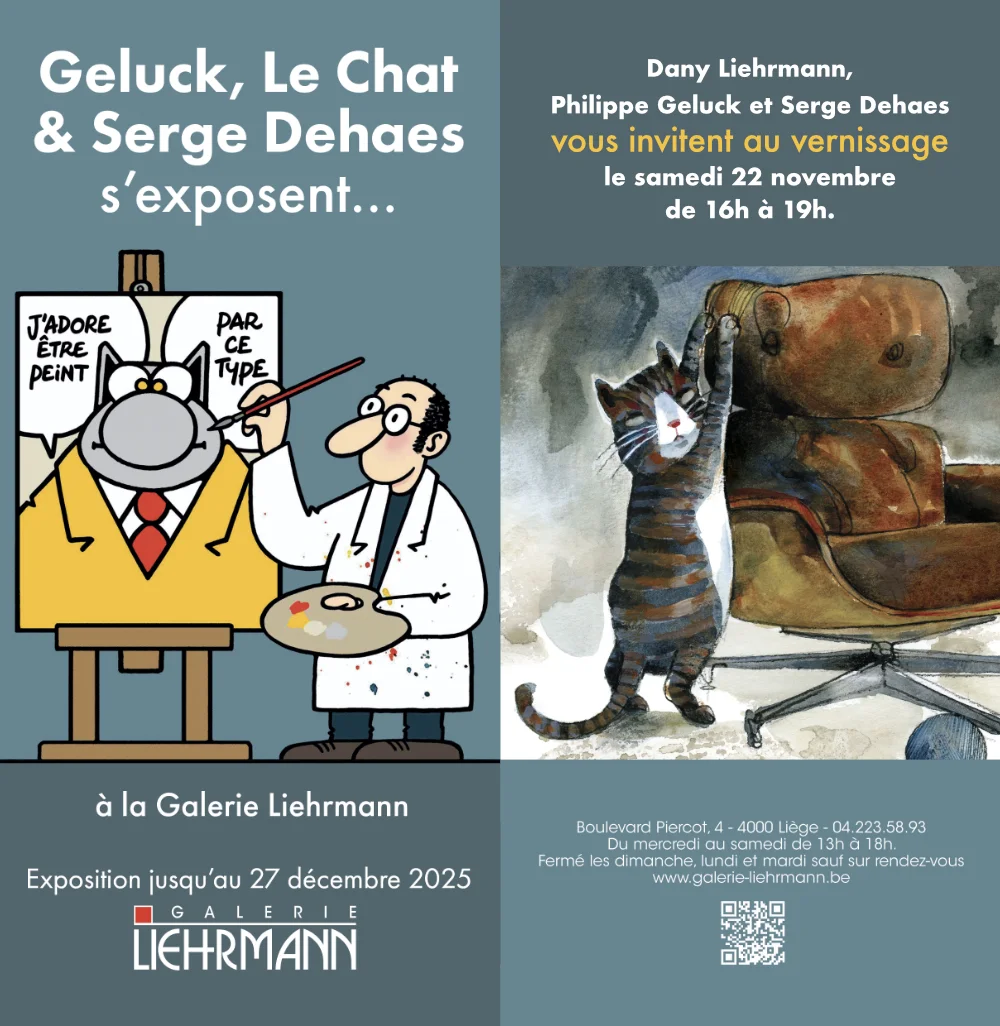 Serge Dehaes - Expo - Geluck, Le Chat & Serge Dehaes s'exposent...
